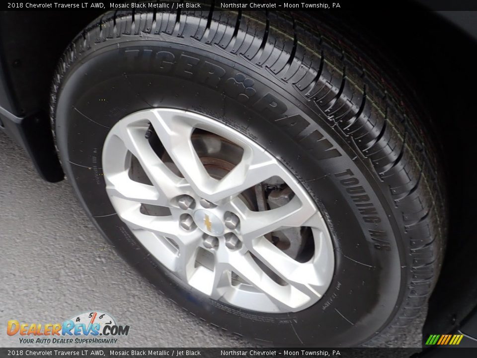 2018 Chevrolet Traverse LT AWD Mosaic Black Metallic / Jet Black Photo #14