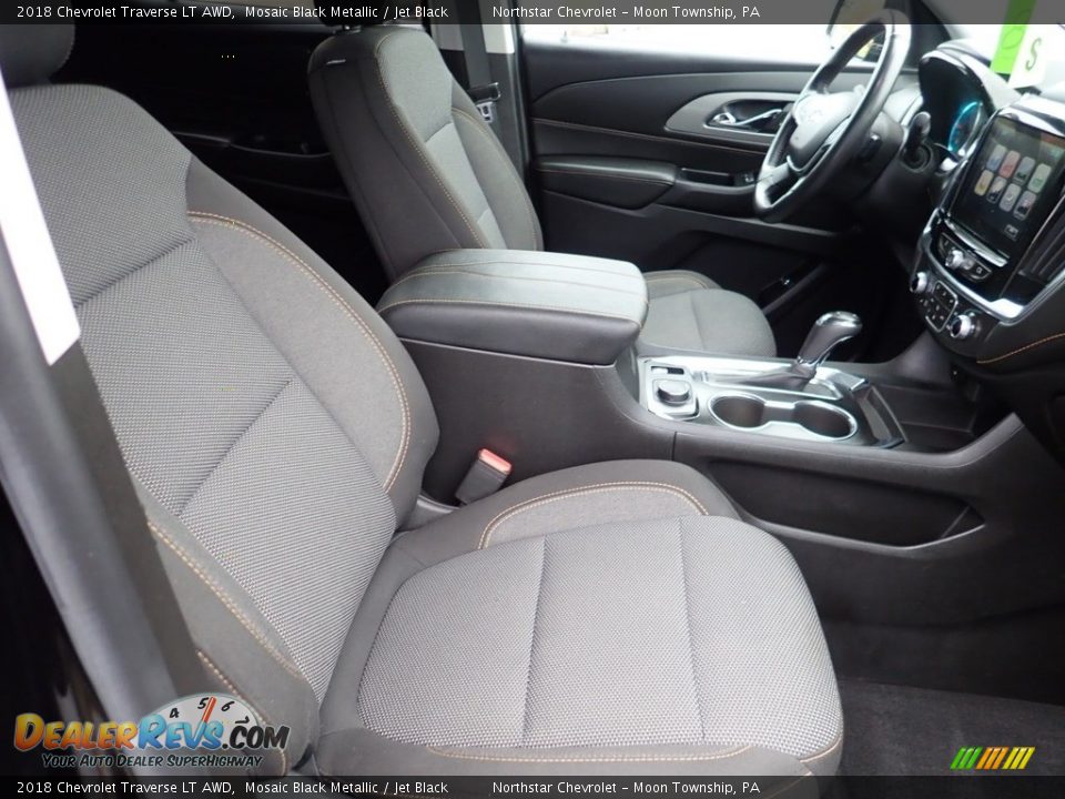2018 Chevrolet Traverse LT AWD Mosaic Black Metallic / Jet Black Photo #15