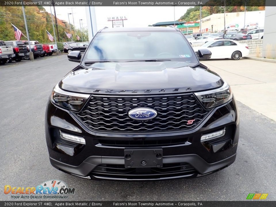 2020 Ford Explorer ST 4WD Agate Black Metallic / Ebony Photo #8