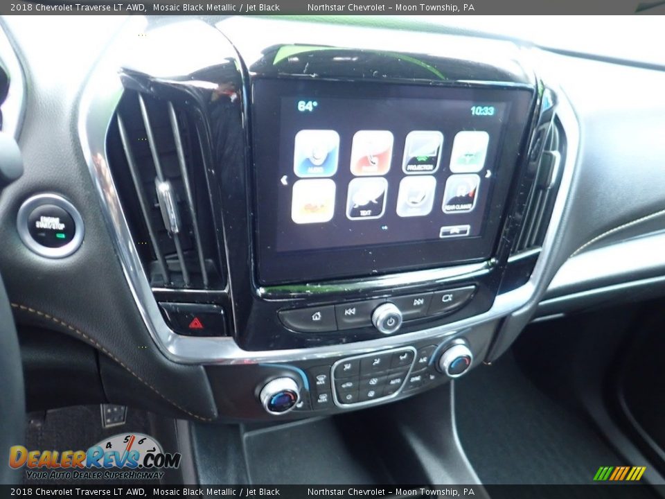 2018 Chevrolet Traverse LT AWD Mosaic Black Metallic / Jet Black Photo #27