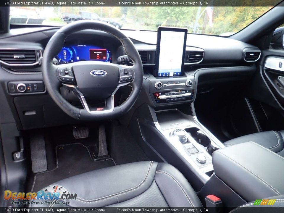 Ebony Interior - 2020 Ford Explorer ST 4WD Photo #18