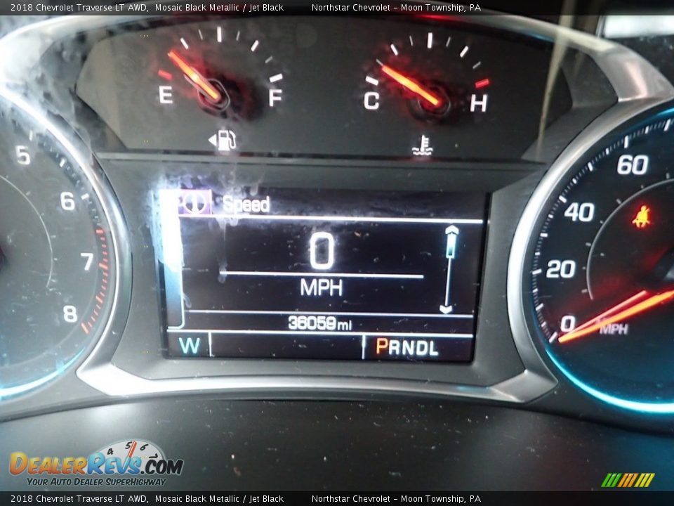 2018 Chevrolet Traverse LT AWD Mosaic Black Metallic / Jet Black Photo #29