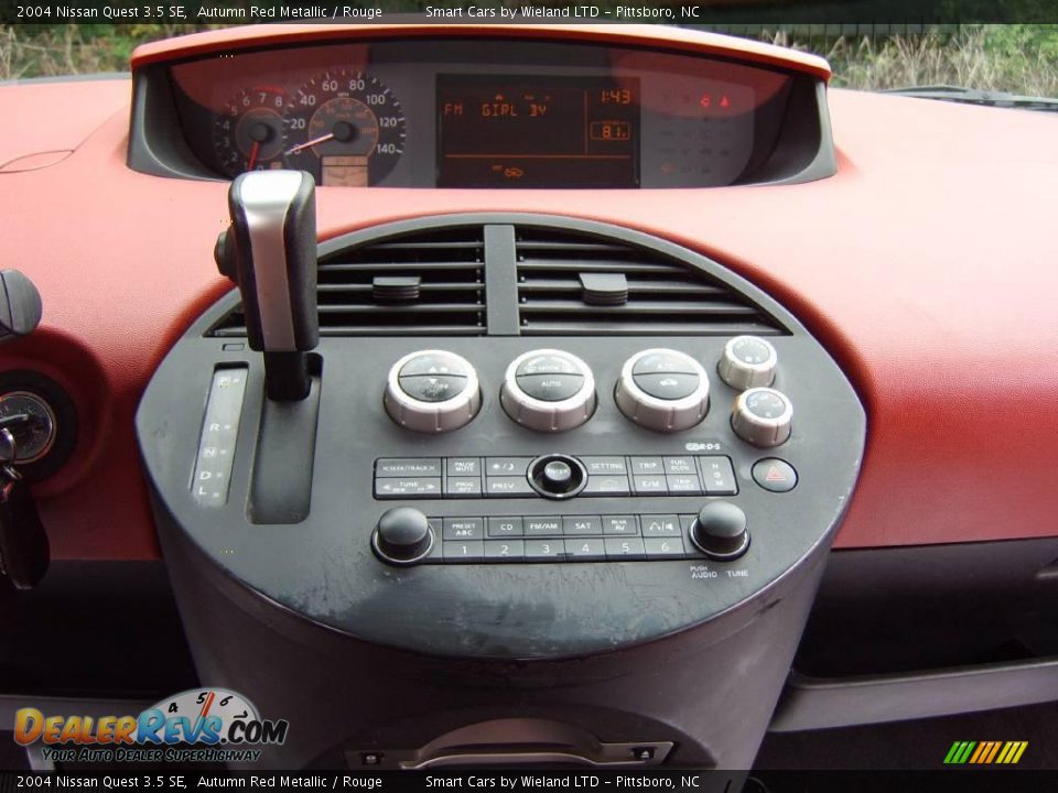 2004 Nissan Quest 3.5 SE Autumn Red Metallic / Rouge Photo #21