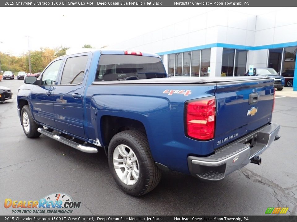 2015 Chevrolet Silverado 1500 LT Crew Cab 4x4 Deep Ocean Blue Metallic / Jet Black Photo #4