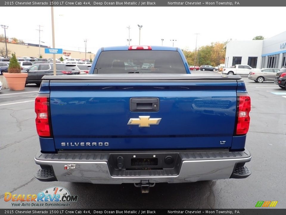 2015 Chevrolet Silverado 1500 LT Crew Cab 4x4 Deep Ocean Blue Metallic / Jet Black Photo #6