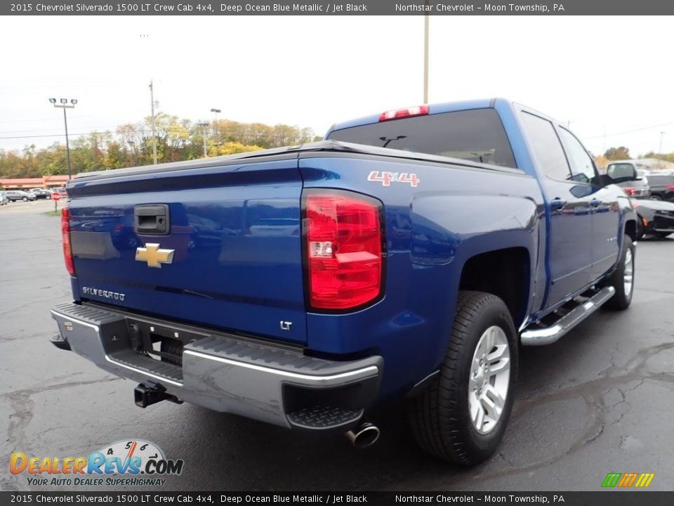 2015 Chevrolet Silverado 1500 LT Crew Cab 4x4 Deep Ocean Blue Metallic / Jet Black Photo #7