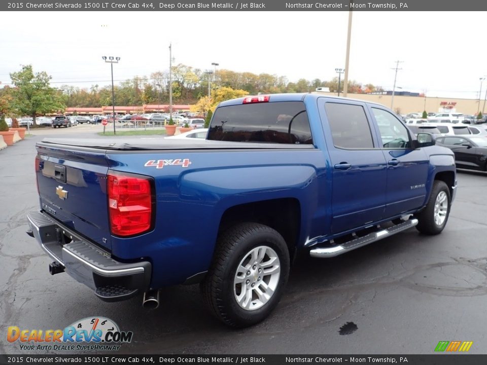 2015 Chevrolet Silverado 1500 LT Crew Cab 4x4 Deep Ocean Blue Metallic / Jet Black Photo #8