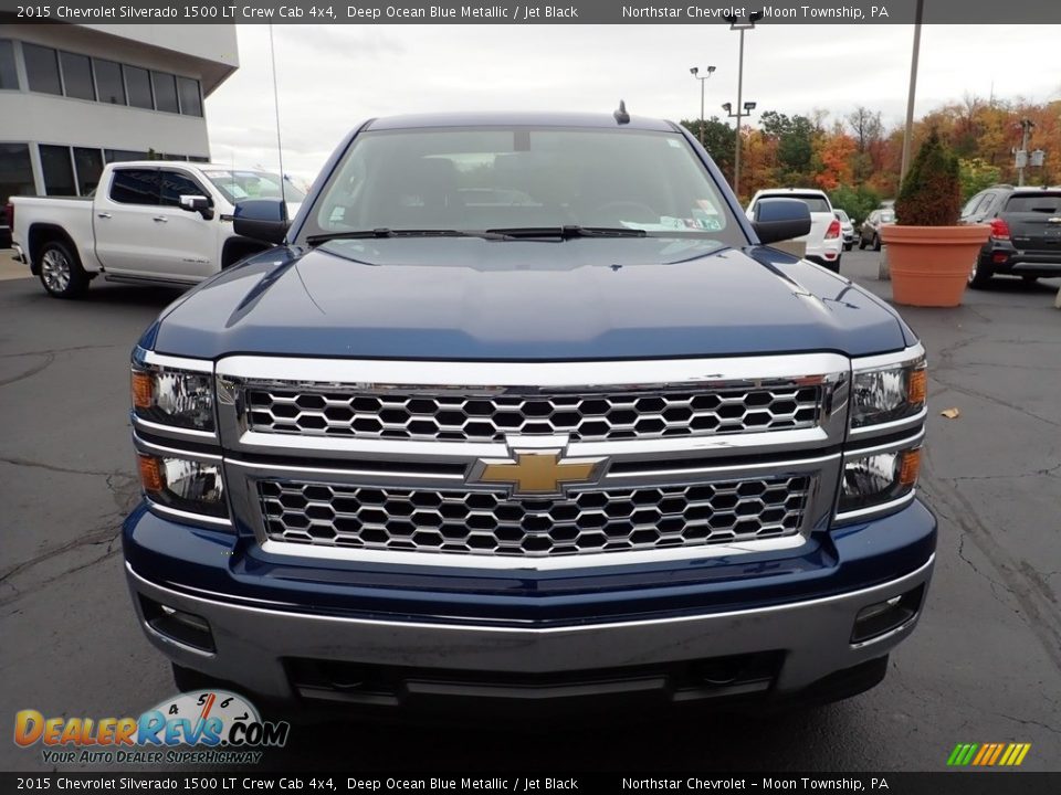 2015 Chevrolet Silverado 1500 LT Crew Cab 4x4 Deep Ocean Blue Metallic / Jet Black Photo #12