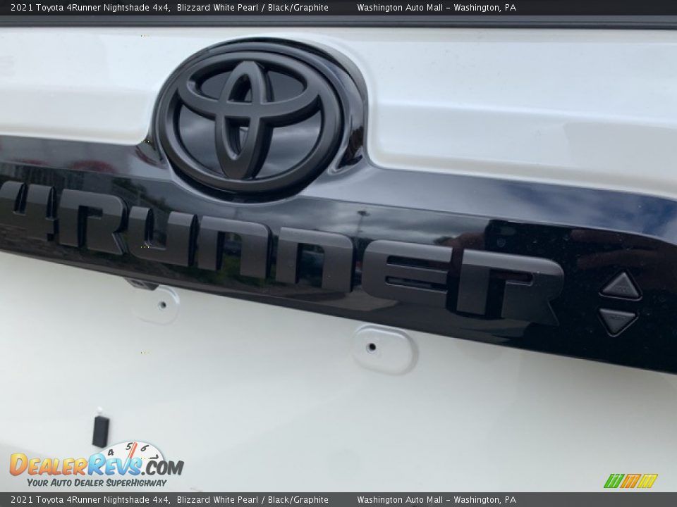 2021 Toyota 4Runner Nightshade 4x4 Blizzard White Pearl / Black/Graphite Photo #34