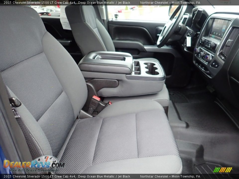2015 Chevrolet Silverado 1500 LT Crew Cab 4x4 Deep Ocean Blue Metallic / Jet Black Photo #14