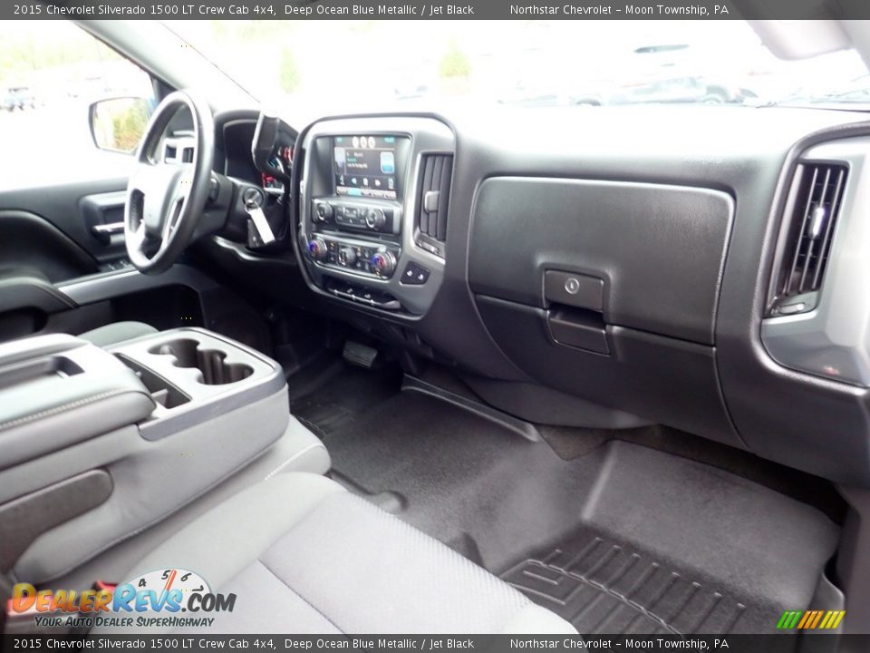 2015 Chevrolet Silverado 1500 LT Crew Cab 4x4 Deep Ocean Blue Metallic / Jet Black Photo #15