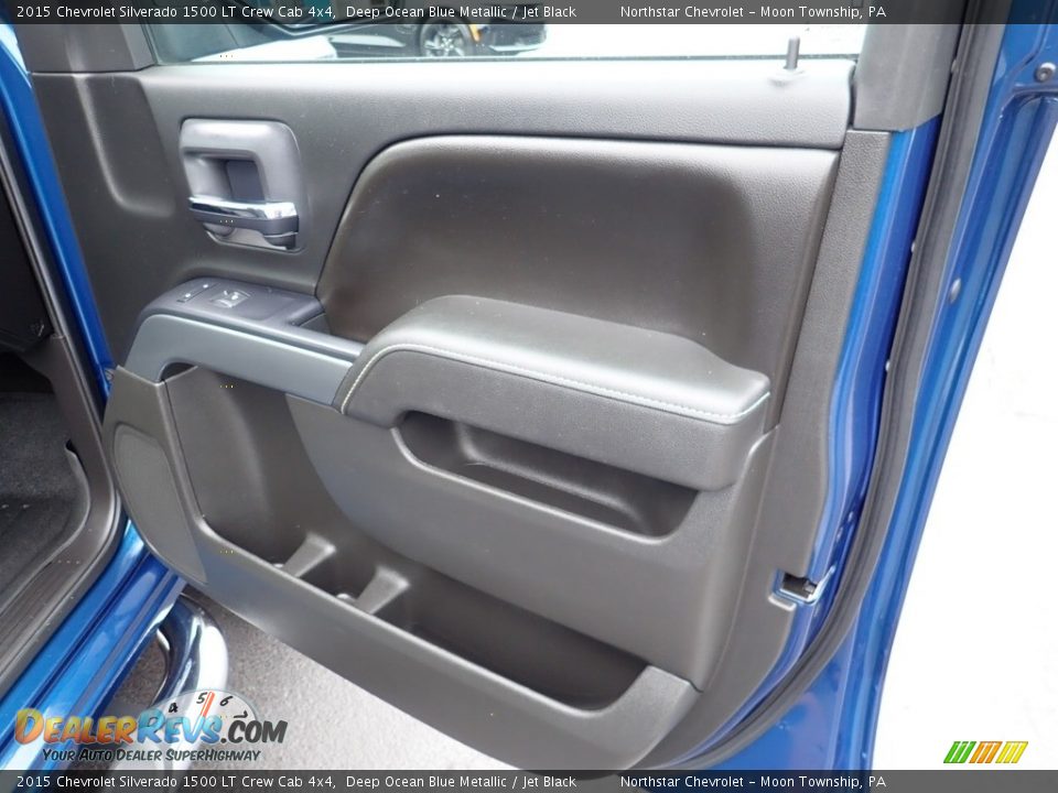 2015 Chevrolet Silverado 1500 LT Crew Cab 4x4 Deep Ocean Blue Metallic / Jet Black Photo #16