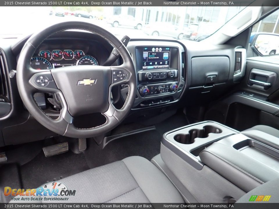 2015 Chevrolet Silverado 1500 LT Crew Cab 4x4 Deep Ocean Blue Metallic / Jet Black Photo #21