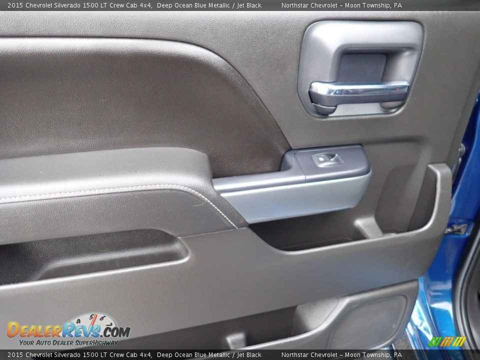 2015 Chevrolet Silverado 1500 LT Crew Cab 4x4 Deep Ocean Blue Metallic / Jet Black Photo #22