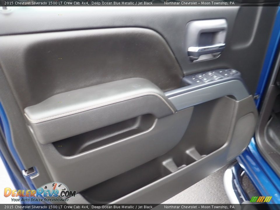 2015 Chevrolet Silverado 1500 LT Crew Cab 4x4 Deep Ocean Blue Metallic / Jet Black Photo #23