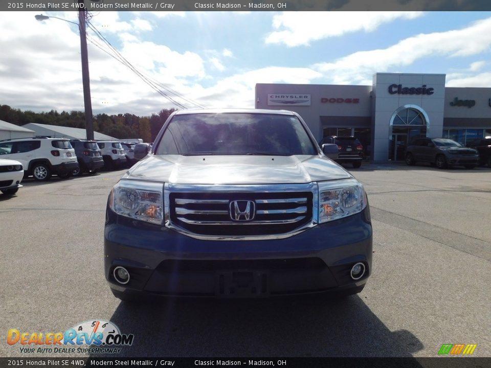 2015 Honda Pilot SE 4WD Modern Steel Metallic / Gray Photo #3