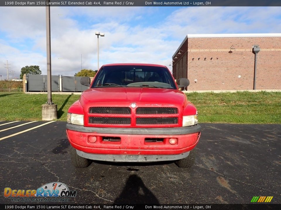 1998 Dodge Ram 1500 Laramie SLT Extended Cab 4x4 Flame Red / Gray Photo #5