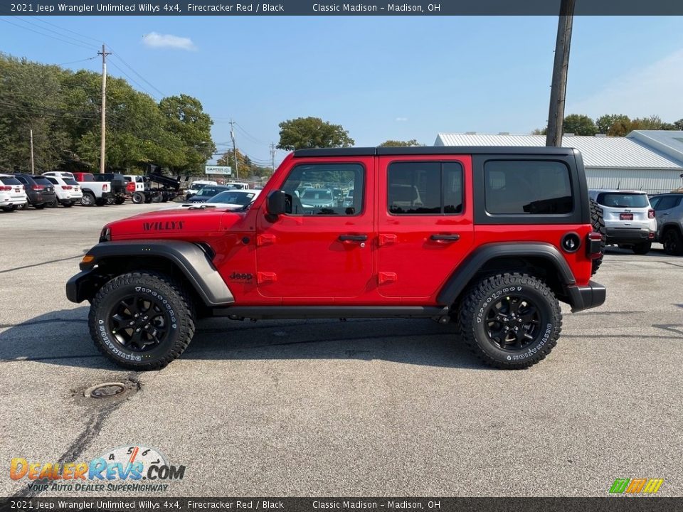 Firecracker Red 2021 Jeep Wrangler Unlimited Willys 4x4 Photo #8