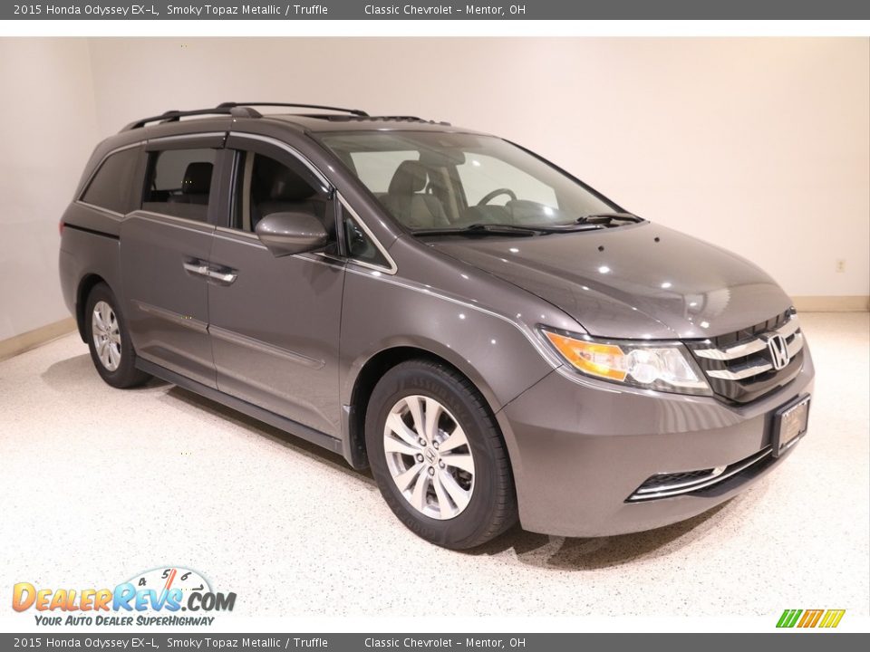 2015 Honda Odyssey EX-L Smoky Topaz Metallic / Truffle Photo #1