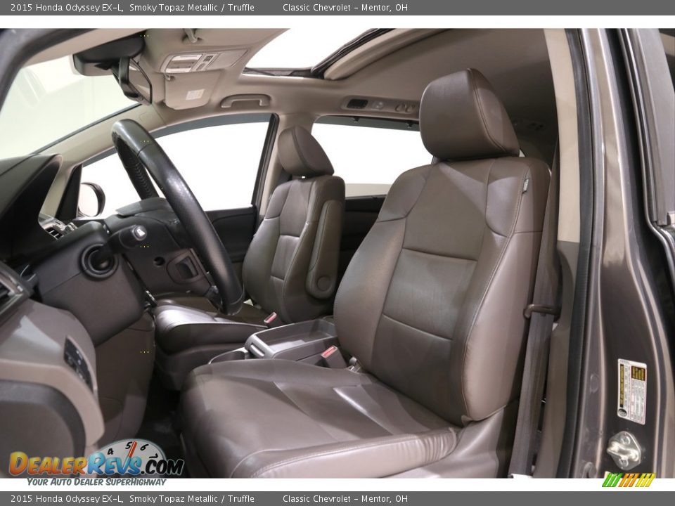 2015 Honda Odyssey EX-L Smoky Topaz Metallic / Truffle Photo #6