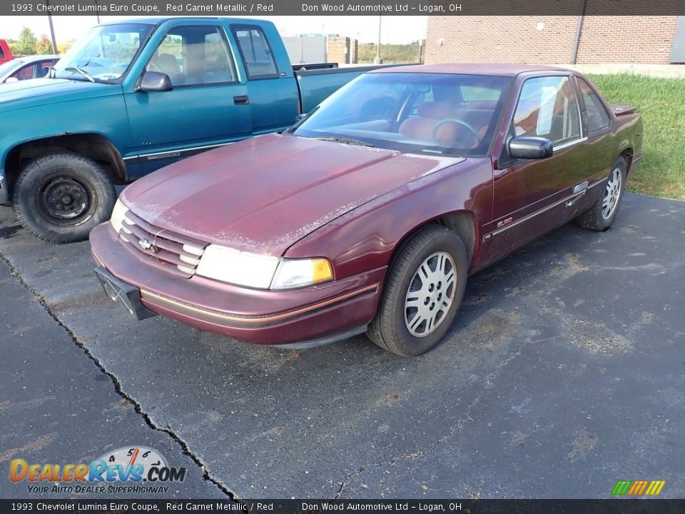 1993 Chevrolet Lumina Euro Coupe Red Garnet Metallic / Red Photo #5