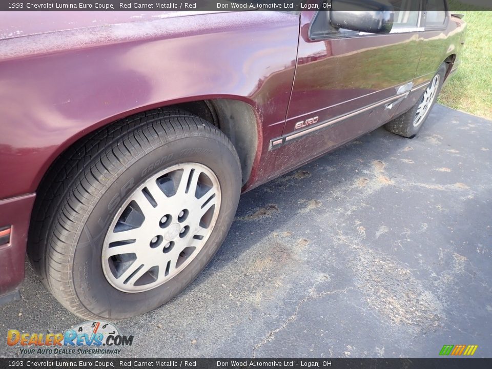 1993 Chevrolet Lumina Euro Coupe Red Garnet Metallic / Red Photo #6