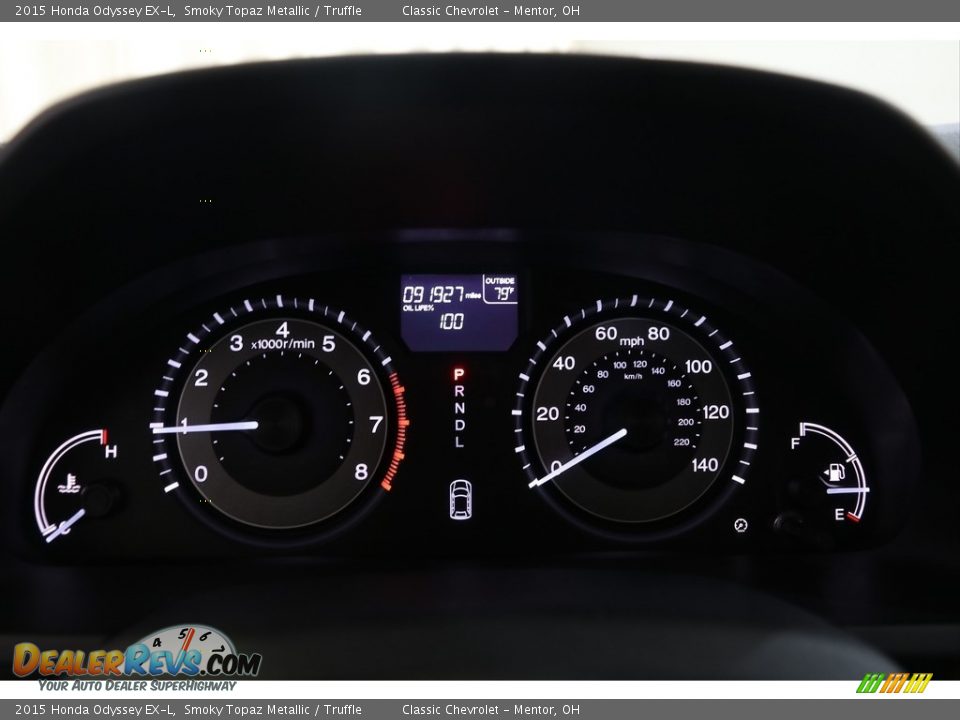 2015 Honda Odyssey EX-L Smoky Topaz Metallic / Truffle Photo #8