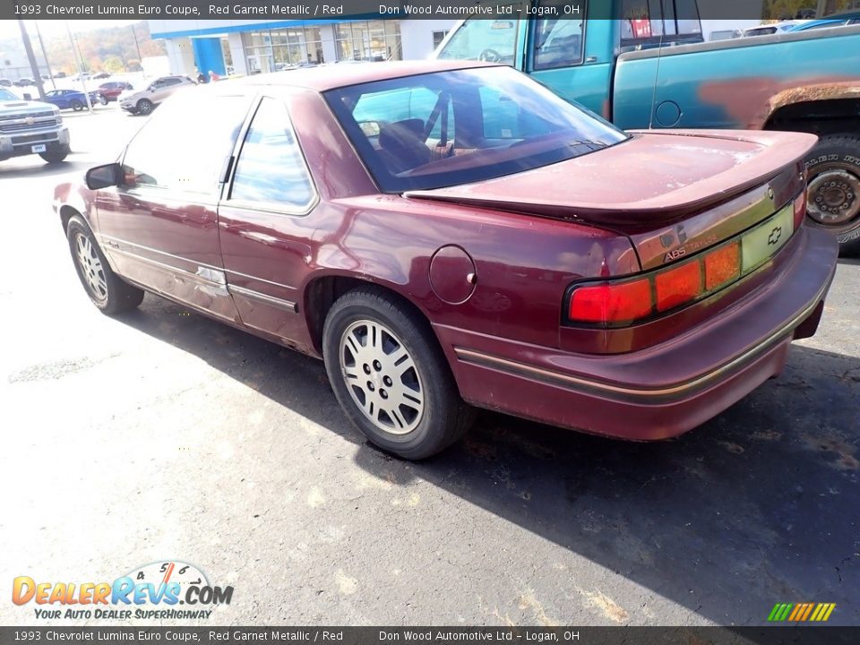 1993 Chevrolet Lumina Euro Coupe Red Garnet Metallic / Red Photo #10