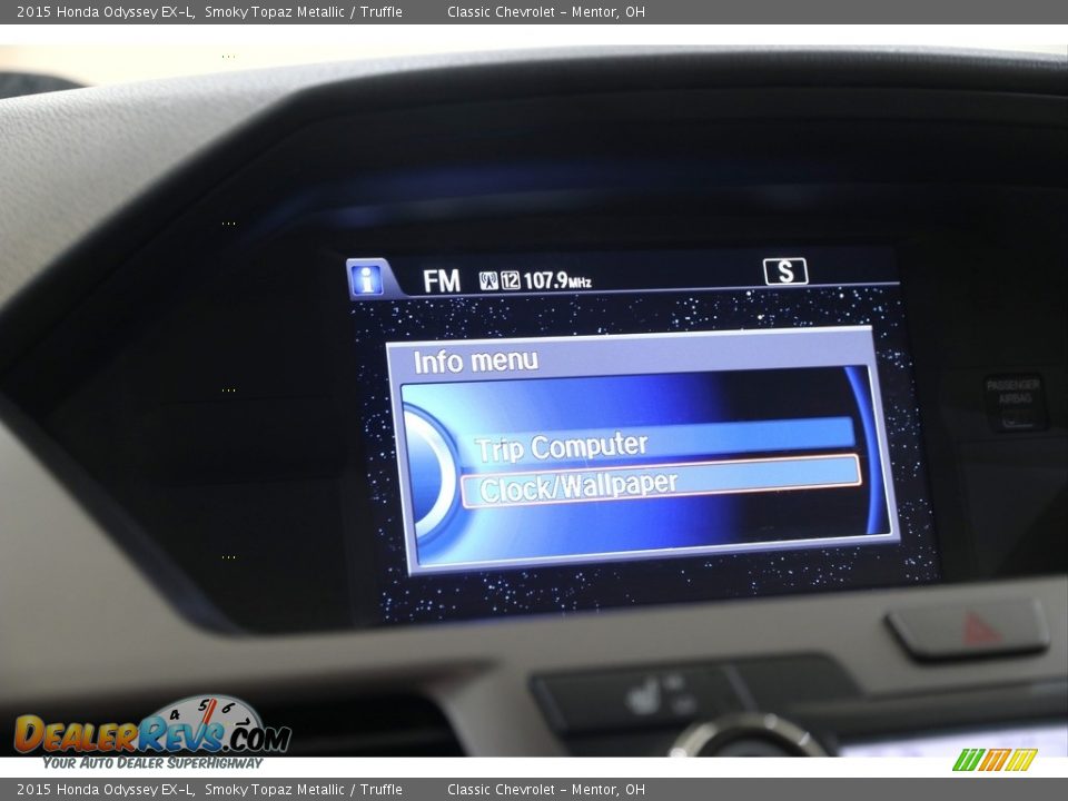 2015 Honda Odyssey EX-L Smoky Topaz Metallic / Truffle Photo #15