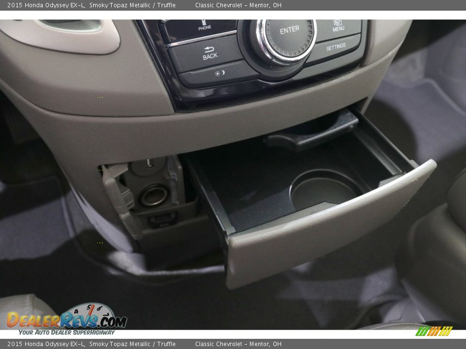 2015 Honda Odyssey EX-L Smoky Topaz Metallic / Truffle Photo #18