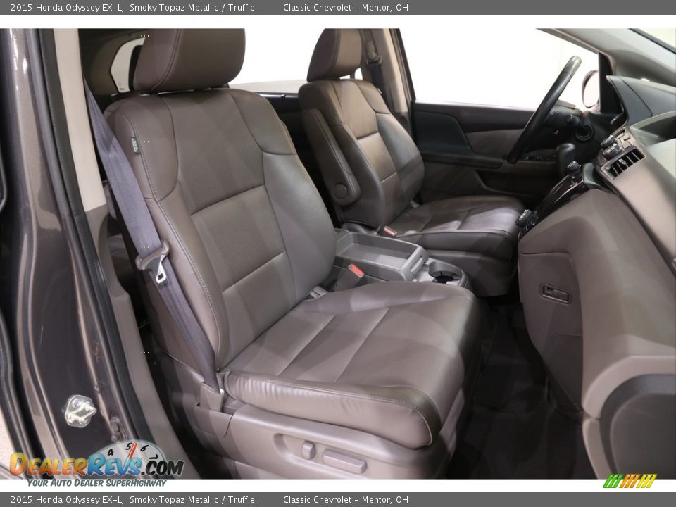 2015 Honda Odyssey EX-L Smoky Topaz Metallic / Truffle Photo #21
