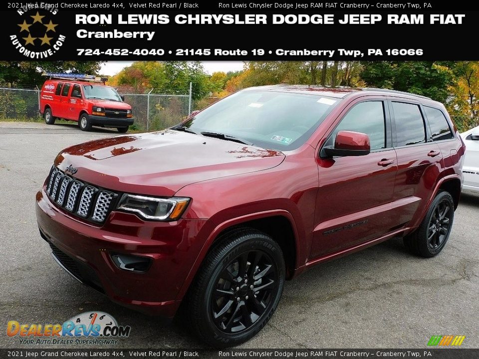 2021 Jeep Grand Cherokee Laredo 4x4 Velvet Red Pearl / Black Photo #1