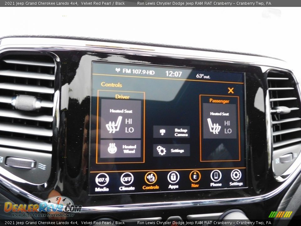 2021 Jeep Grand Cherokee Laredo 4x4 Velvet Red Pearl / Black Photo #19