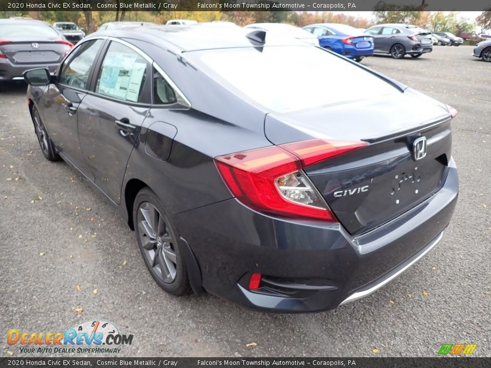 2020 Honda Civic EX Sedan Cosmic Blue Metallic / Gray Photo #2