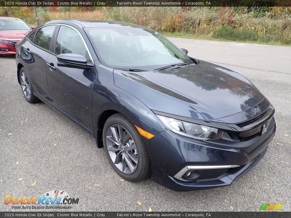 Front 3/4 View of 2020 Honda Civic EX Sedan Photo #5