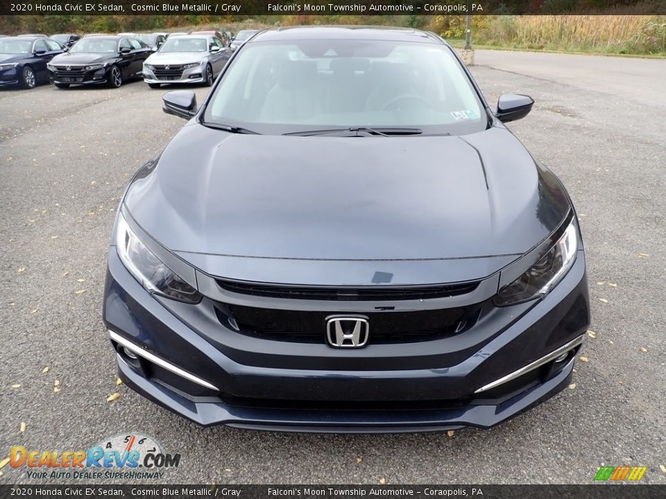2020 Honda Civic EX Sedan Cosmic Blue Metallic / Gray Photo #6