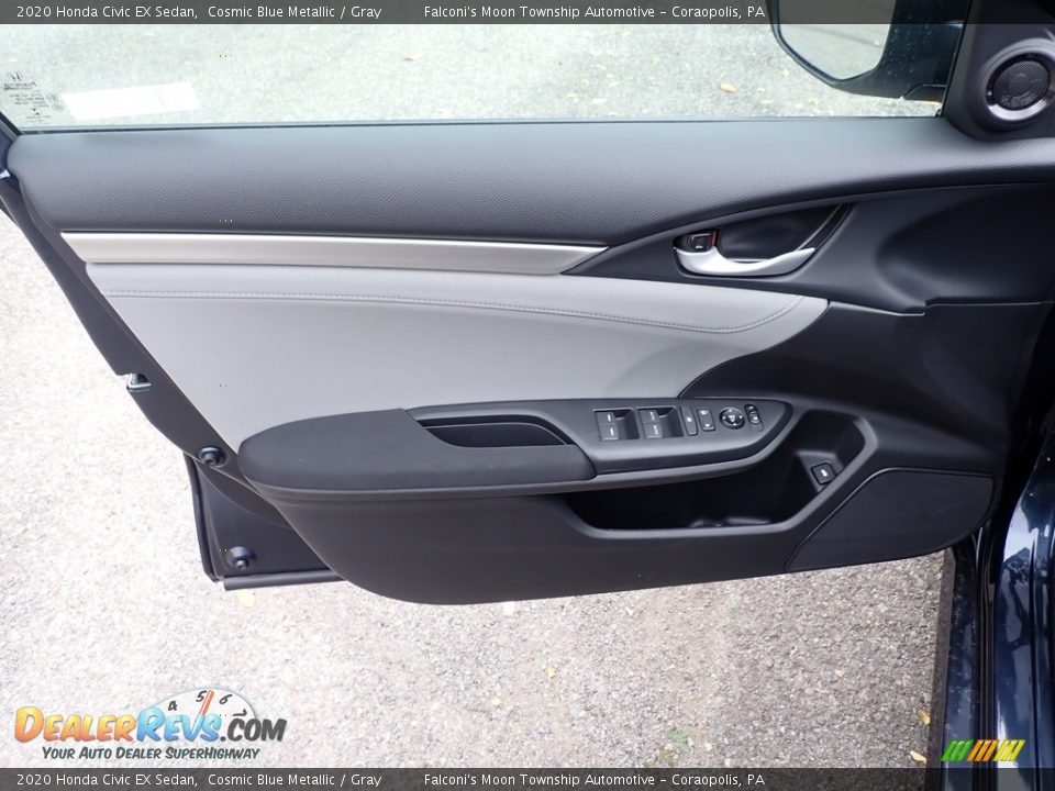 2020 Honda Civic EX Sedan Cosmic Blue Metallic / Gray Photo #11