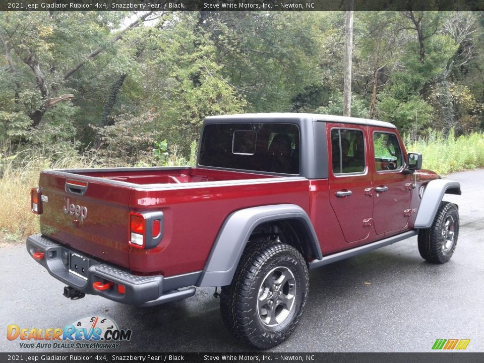2021 Jeep Gladiator Rubicon 4x4 Snazzberry Pearl / Black Photo #6