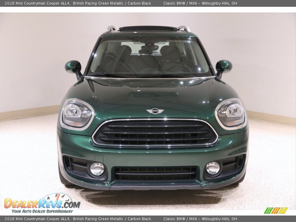 2018 Mini Countryman Cooper ALL4 British Racing Green Metallic / Carbon Black Photo #2