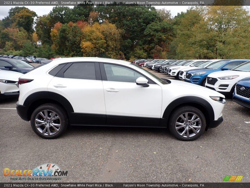 2021 Mazda CX-30 Preferred AWD Snowflake White Pearl Mica / Black Photo #1