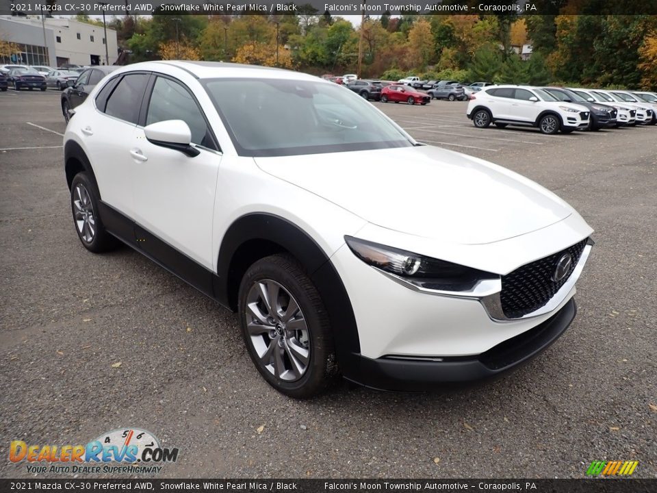 2021 Mazda CX-30 Preferred AWD Snowflake White Pearl Mica / Black Photo #3