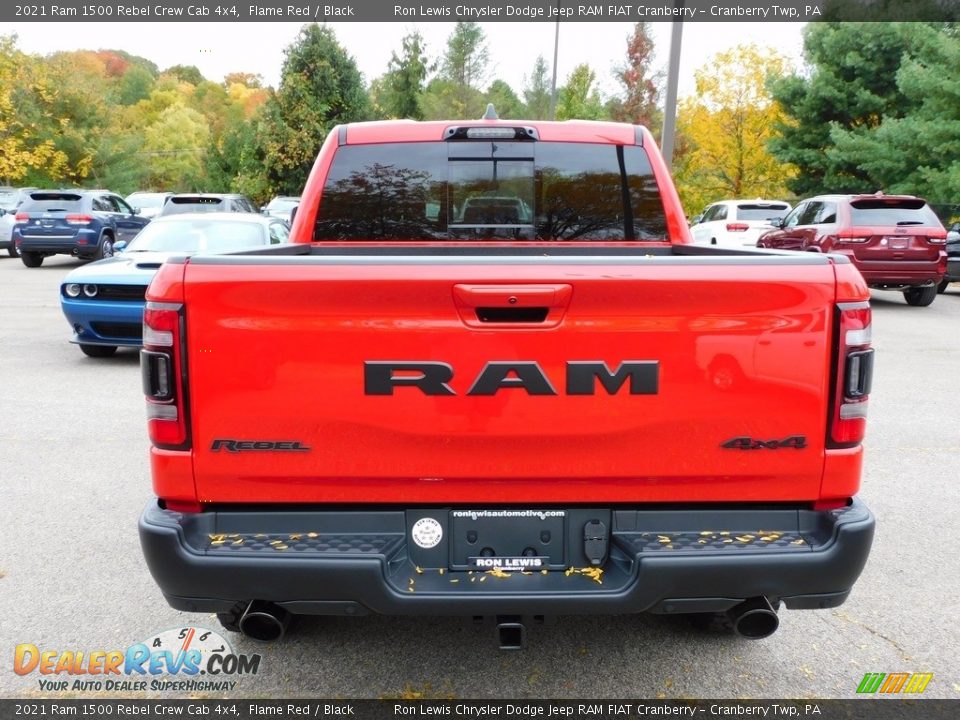 2021 Ram 1500 Rebel Crew Cab 4x4 Flame Red / Black Photo #6