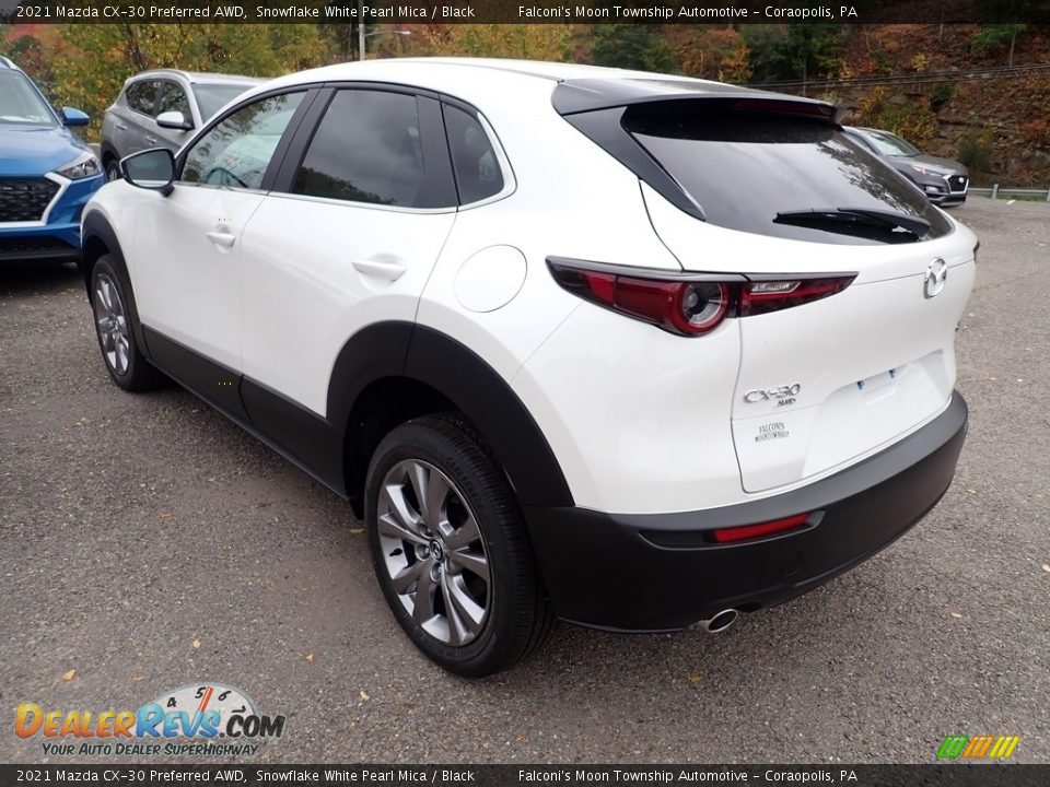 2021 Mazda CX-30 Preferred AWD Snowflake White Pearl Mica / Black Photo #6