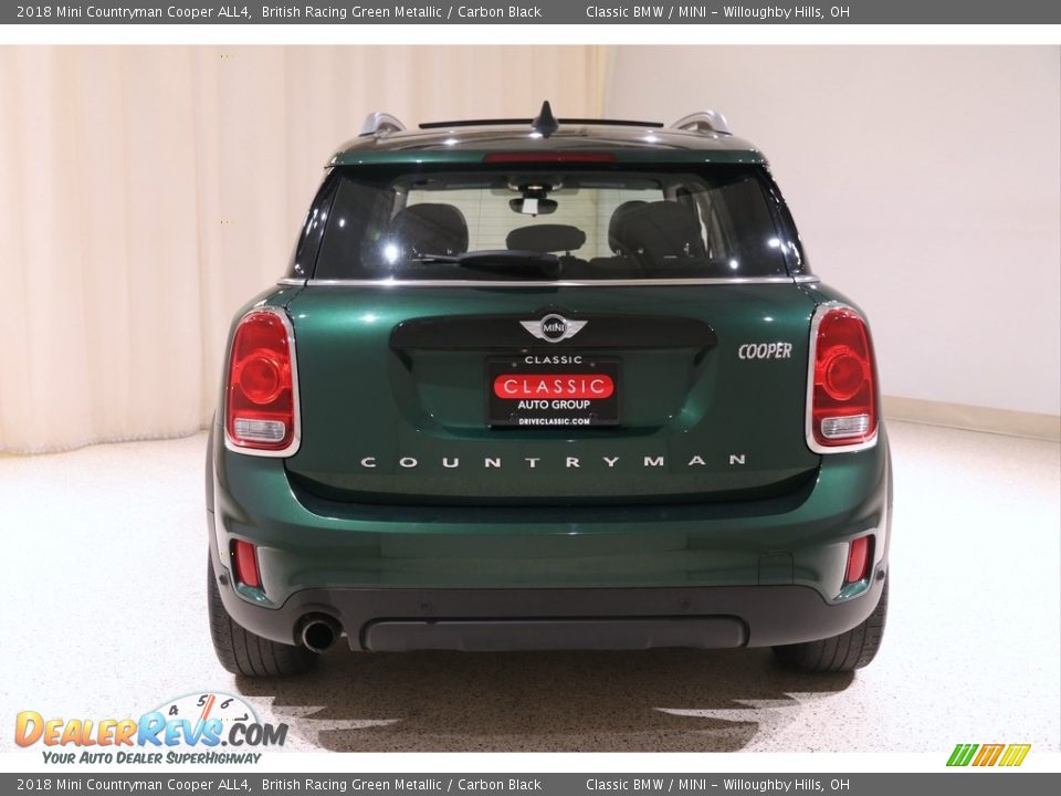 2018 Mini Countryman Cooper ALL4 British Racing Green Metallic / Carbon Black Photo #17