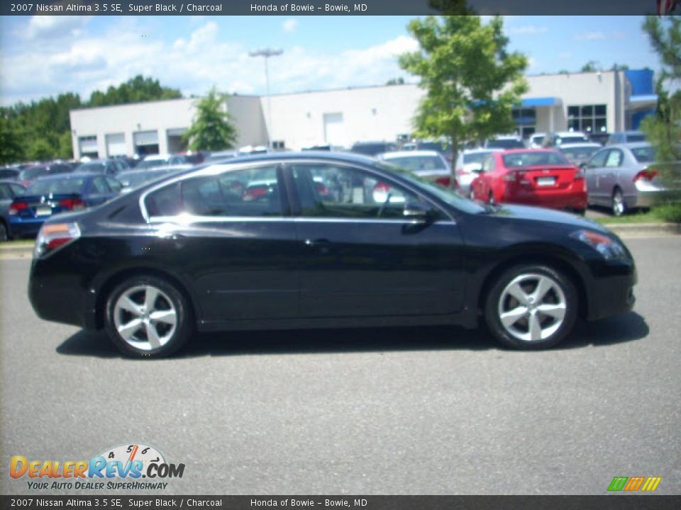 2007 Nissan Altima 3.5 SE Super Black / Charcoal Photo #2