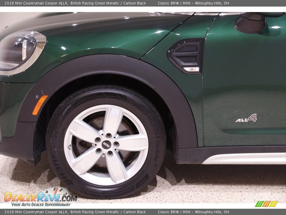 2018 Mini Countryman Cooper ALL4 British Racing Green Metallic / Carbon Black Photo #19