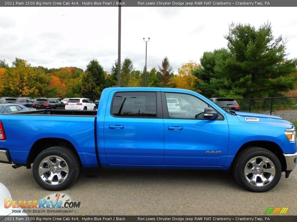 Hydro Blue Pearl 2021 Ram 1500 Big Horn Crew Cab 4x4 Photo #4