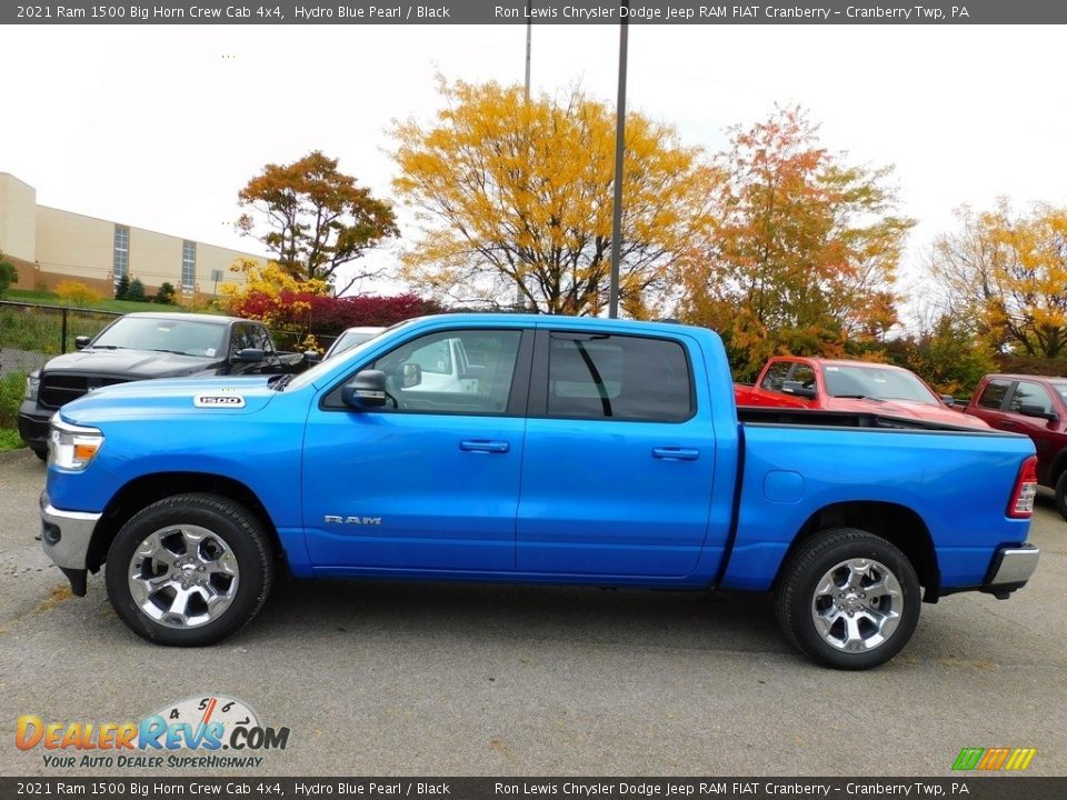 Hydro Blue Pearl 2021 Ram 1500 Big Horn Crew Cab 4x4 Photo #9