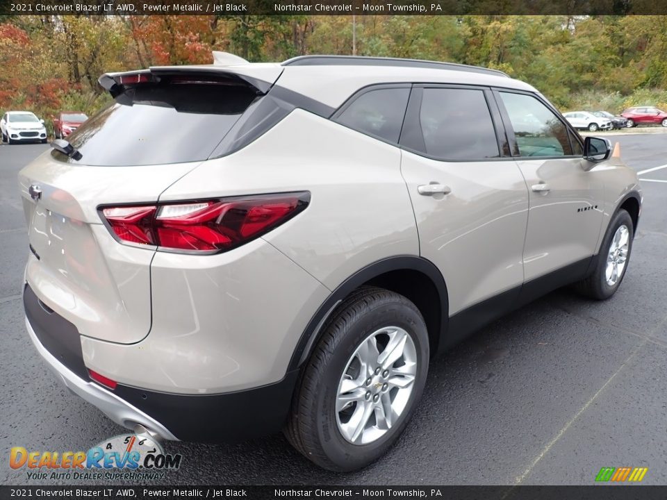 2021 Chevrolet Blazer LT AWD Pewter Metallic / Jet Black Photo #6