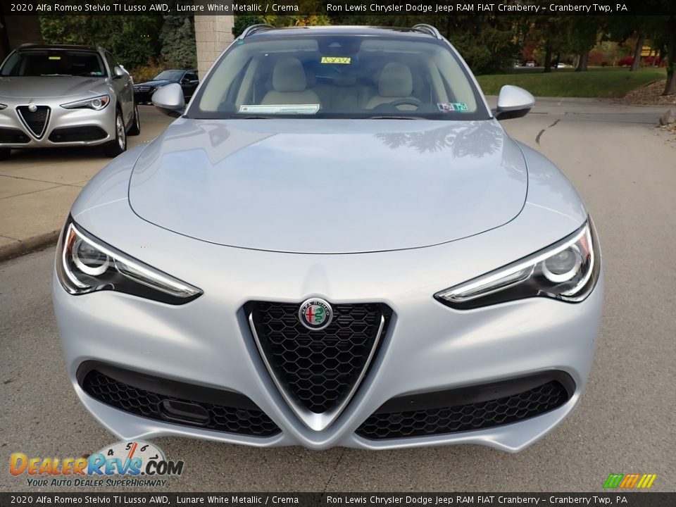 2020 Alfa Romeo Stelvio TI Lusso AWD Lunare White Metallic / Crema Photo #2